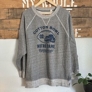 Gray Notre Dame Cotton Bowl Women's Crewneck Sweatshirt